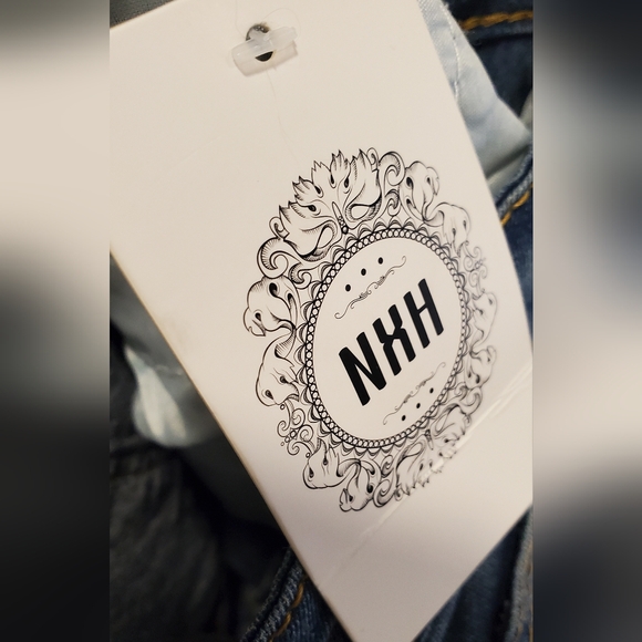 ☆3/35$ | NXH | NWT Blue Distressed High-Waisted Skinny Jeans in size Large - Picture 9 of 10